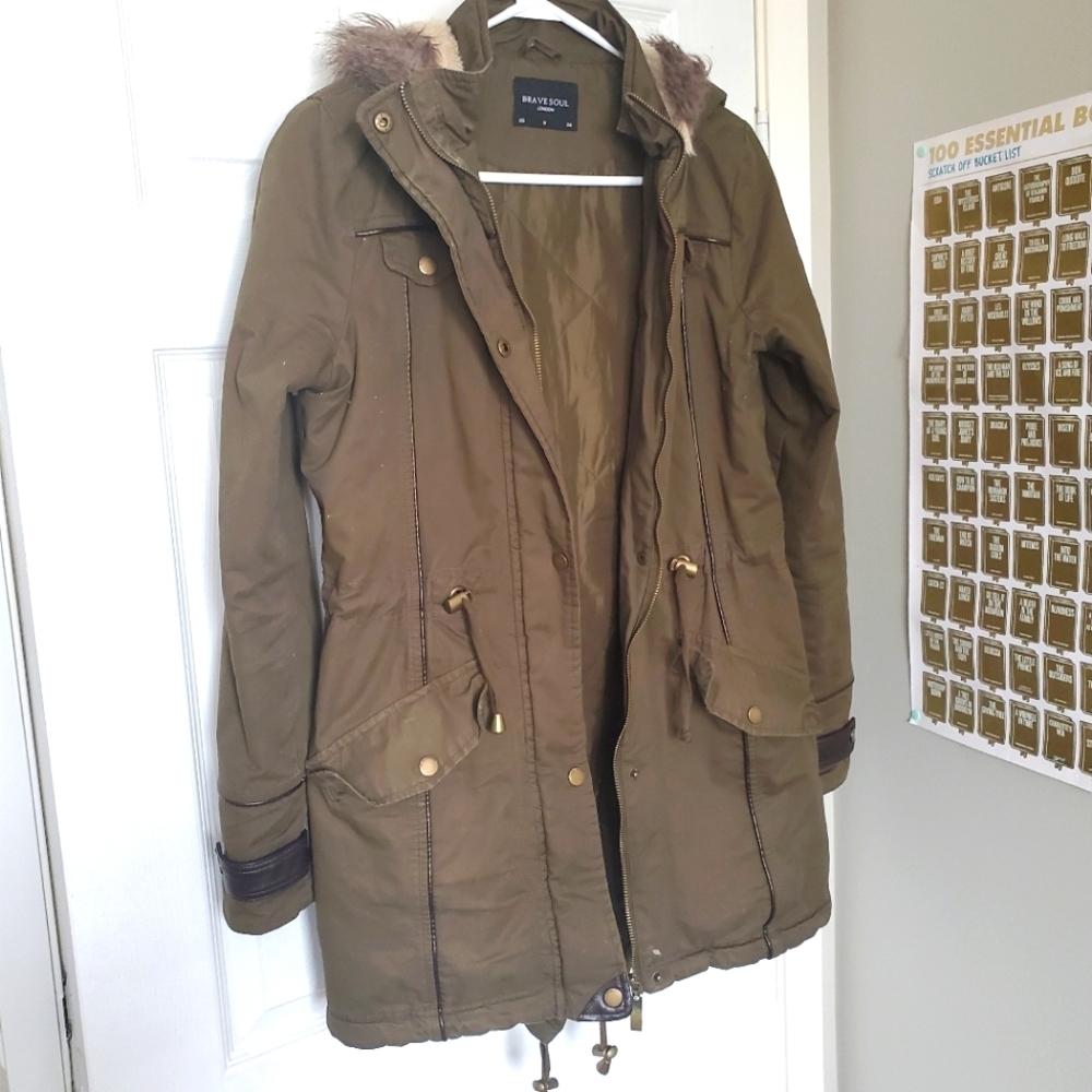 Green fall jacket